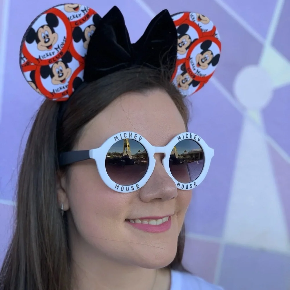 Custom Mickey Mouse Club Mouse Ears with Black Velvet Bow by House of Mouse